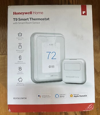 #ad Honeywell Home T9 Wi Fi Smart Thermostat with RoomSmart Sensor White... $109.99