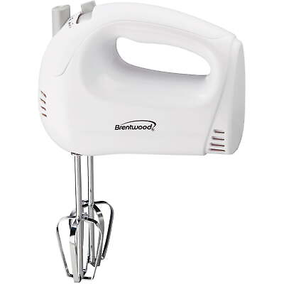 #ad Brentwood HM 45 Lightweight 5 Speed Electric Hand Mixer White $17.10