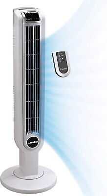 #ad Lasko Portable 36quot; Oscillating 3 Speed Tower Fan with Remote Control Timer White $59.29
