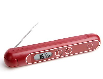 #ad Curtis Stone Battery Free Kinetic Meat Thermometer Model 625 443 Red $35.91
