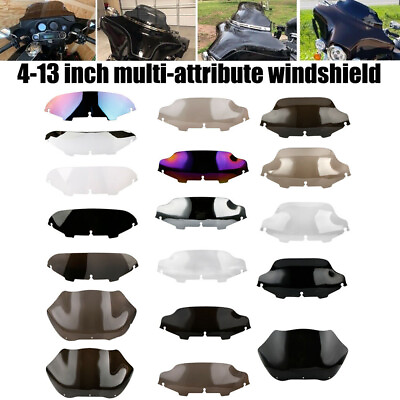 #ad 5quot; 6quot; 7quot; 8quot;13quot;Wave Windshield Windscreen For Harley Electra Street Glide Touring $20.09