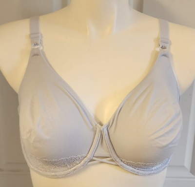 #ad Vanity Fair Women#x27;s Radiant Back Smoothing Underwire Bra Blue 76571 Size 42D $15.29