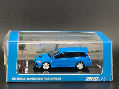 #ad #ad Inno64 Mitsubishi Lancer Evolution IX Wagon Blue 1 64 $17.99