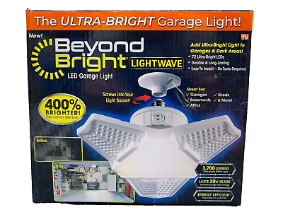 #ad 20 Watt 72 LED Lamp Lights 6500K Garage Ultra Bright $13.00