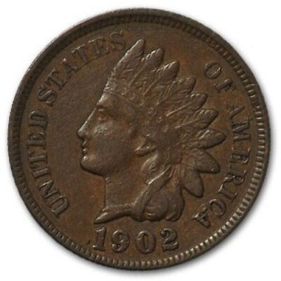 #ad 1902 P Indian Head Penny G VG $3.15