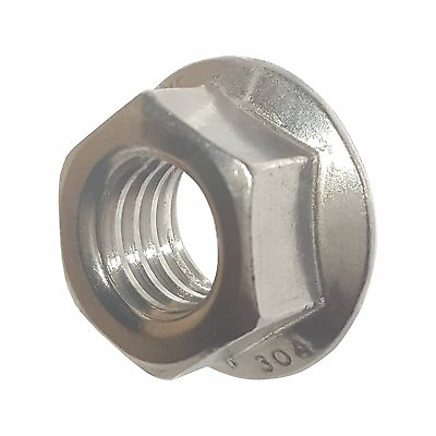 #ad Flange Nuts Stainless Steel Serrated Base for Locking All Sizes Available $316.51