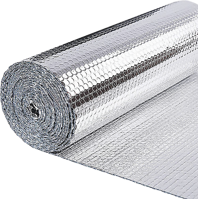 #ad Reflective Foil Insulation Bubble Roll Reflectix Heavy Duty Double Sided 4x4 $14.88