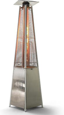 #ad Garden Pyramid Flame Propane Heater 48000 BTU Outdoor W Wheels amp; Cover Backyard $351.69