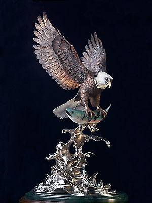 #ad BRONZE Eagle Amazing Detail Limited Edition SCULPTURE by BARRY STEIN $32950.00