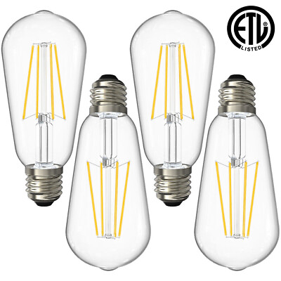 #ad E26 Vintage Edison LED Light Bulb 60W Equivalent 800LM 2700K ETL Listed 95 CRI $76.79