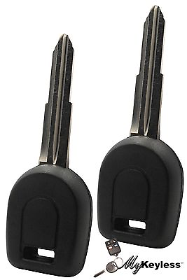 #ad NEW MITSUBISHI REPLACEMENT TRANSPONDER CHIP UNCUT CAR IGNITION KEY BLADE PAIR $49.95