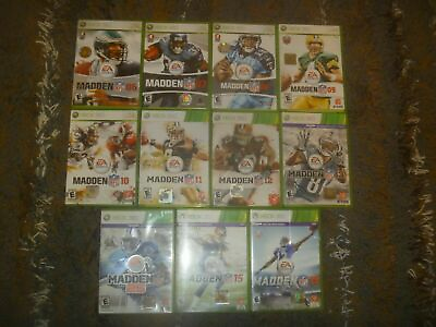 #ad Madden NFL Football Games Microsoft Xbox 360 Tested Works Great With Case $1.95