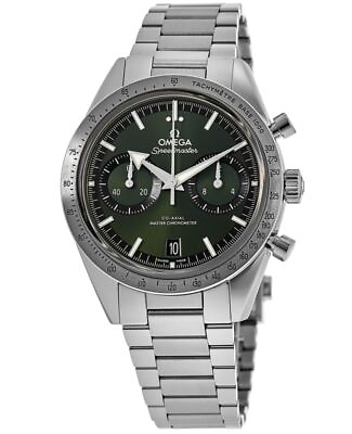 #ad New Omega Speedmaster #x27;57 Green Dial Steel Men#x27;s Watch 332.10.41.51.10.001 $7079.00