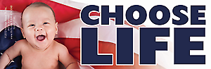 #ad Choose Life Pro Life Bumper Sticker $4.99