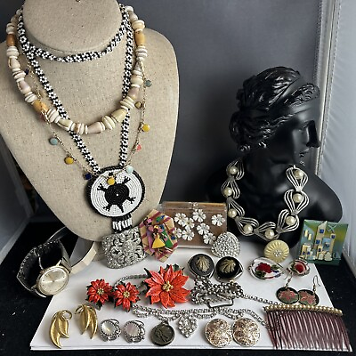 #ad Lovely Lot Vtg Antique And Now Jewelry Lot $80.10