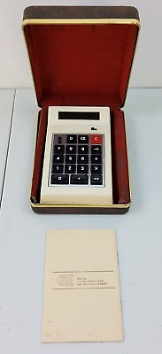 #ad JCE Mark II Calculator w Manual Case Vintage Electric Tested Works $46.74