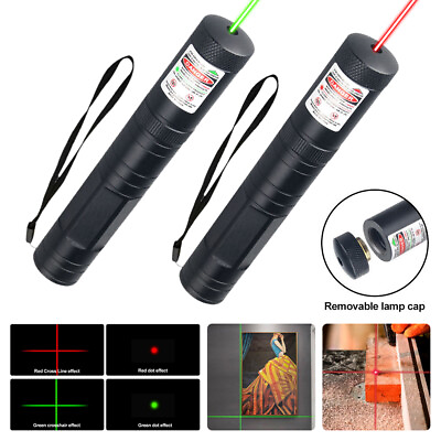 #ad Green Red Laser Pointer Pen Level Leveling Cross line Handheld Infrared Laser $12.87