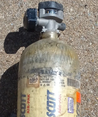 #ad Scott SCBA 4500 psi 45 minute. Cylinder air Tank valve Mfr. Date 09 2008 $29.99
