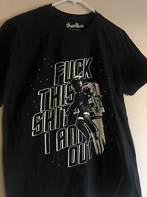 #ad 2000s Astronaut Space T Shirt F This I’m Out Threadless Black M Barely Worn $25.00