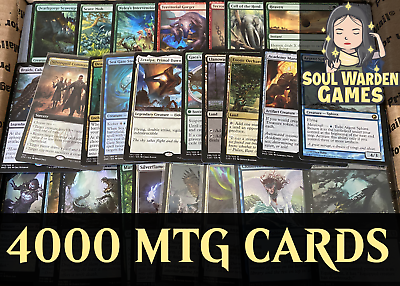 #ad 4000 MAGIC THE GATHERING MTG CARD LOT INSTANT COLLECTION WITH RARES AND FOILS $59.99
