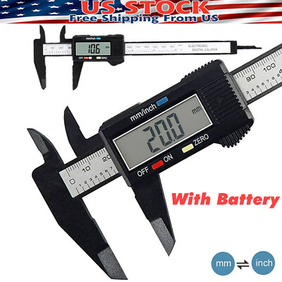 6quot; 150mm Digital Caliper Micrometer LCD Gauge Vernier Electronic Measuring Ruler $7.18