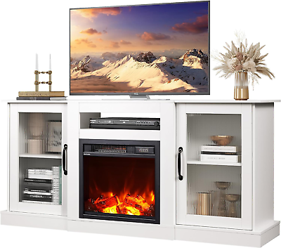 #ad WLIVE Fireplace TV Stand for 65quot; TV Entertainment Center with 18 Inch Electric $253.79