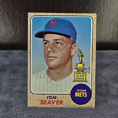 #ad 1968 Topps Baseball #45 Tom Seaver 2nd Year 1967 All Star Rookie NEW YORK METS $99.99