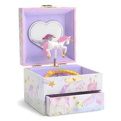 #ad Jewelkeeper Musical Jewelry Box for Girls with 1 Drawer Party Unicorn Jewels $9.56