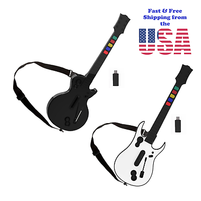 #ad NEW Wireless Guitar Controller for PS3 amp; PC Mac Guitar Hero Clone Hero Rockband $98.00