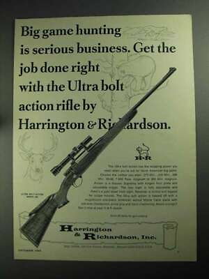 #ad 1968 Hamp;R Ultra Bolt Action Model 300 Rifle Ad $19.99