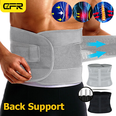 #ad Back Support Lower Back Brace Pain Relief Lumbar Support Belt Men Women M 3XL $10.49