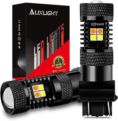 #ad 3157 3057 4157 3155 3457 Switchback LED Bulbs 16SMD Chipsets Parking Lights Dayt $31.00