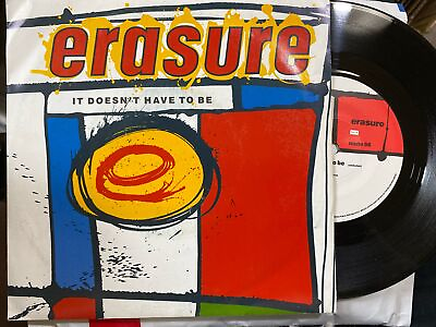 #ad ERASURE. quot;IT DOESNT HAVE TO BE “ 7quot; Single. MUTE Records. 1987. Ex GBP 3.95