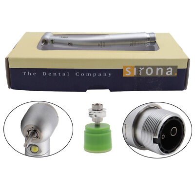#ad Sirona T3 Racer Dental High Speed Handpiece LED Fiber Optic Torque Push 2 4Holes $23.39