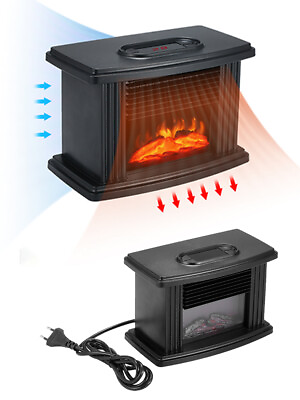 #ad Portable Electric Fireplace Stove Heater Remote Control 1000W Adjustable Flame $45.59