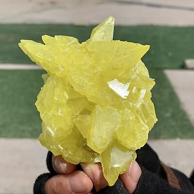 #ad 203G Minerals ** LARGE NATIVE SULPHUR OnMATRIX Sicily $63.00