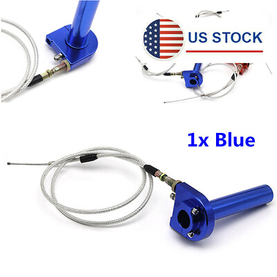 #ad CNC Throttle Turn Grip Quick TwisterCable for Motorcycle Scooter 22mm Handbar $17.90