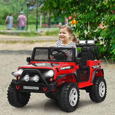 #ad 2 Seater Ride On Car 12V Kids Electric Vehicle Toy Truck Jeep w Remote Control $199.99