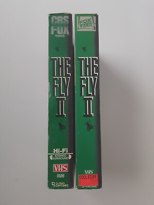 2×VHS The Fly II VHS 1989amp;1991 Horror Original CBS Fox Video release Eric Stoltz $28.50
