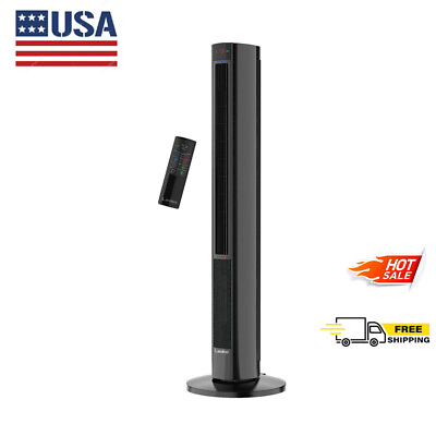 #ad 42quot; 1500W Oscillating All Season Tower Fan amp; Space Heater with Digital Remote Us $170.99