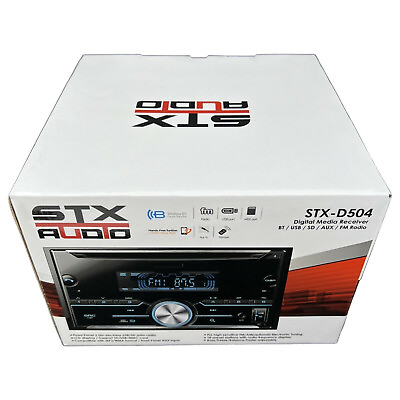 #ad CD MP3 Radio Head Unit Car Audio iBluetooth Receiver USB SD 200W STX Double DIN $189.99