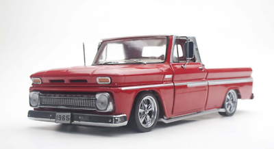 #ad 1965 Chevy C 10 Red Pickup Very Rare Manufacturer’s Mistake 1 18 Diecast New $85.00