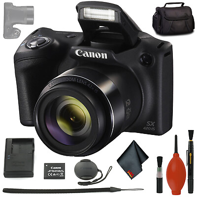 #ad Canon PowerShot SX420 IS Digital Camera Black Canon NB 11L Lithium Ion Battery $509.95