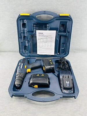 #ad MASTERCRAFT 54 2842 6 12V 3 8in Cordless drill W Case charger and 2 battery $54.99