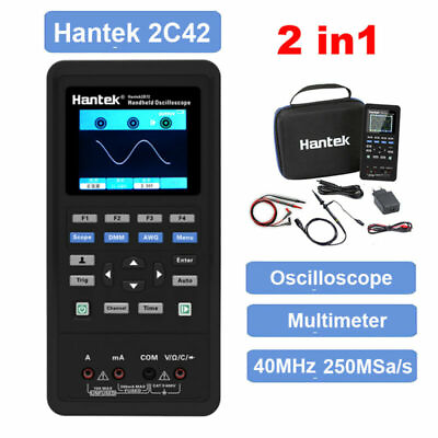 #ad Hantek 2C42 Handheld OscilloscopeMultimeter 40MHz Bandwidth Waveform 250MSa s $139.59