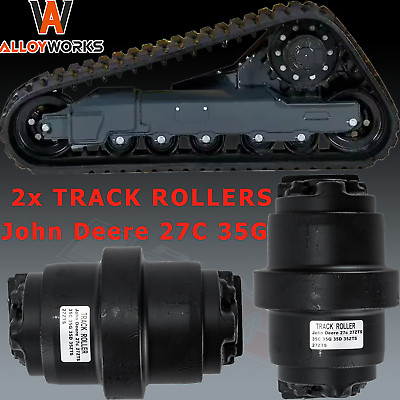 #ad 2PCs Bottom Roller Track Roller For John Deere 27C 27ZTS 35C 35G 35D 35ZTS $274.99
