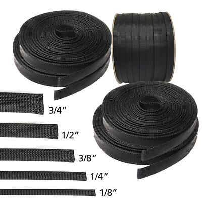#ad PET Expandable Insulated Braided Sleeving Wire Cable Sleeve Protect ALL SIZE LOT $14.95