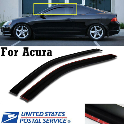 #ad For 2002 2006 Acura RSX 2 Door Coupe DC5 Window Visors Rain Guard Black USA 1F $29.99