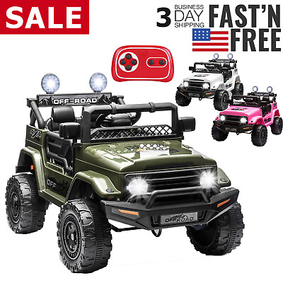 #ad 12V Kids Ride On Car 12V Battery Powered Toy Jeep 2 Seater Gift for Boys amp; Girls $199.99