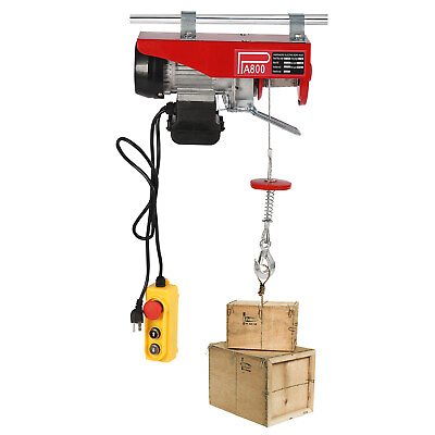 #ad Electric Hoist 110V Garage Electric Winch 1763lbs with Remote Control $109.00